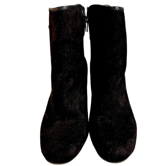 Croft & Barrow Loretta Suede She Boots Buckle Side Zip Sz 9.5 - Picture 3 of 7